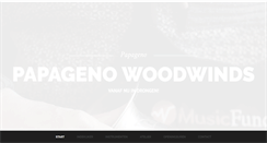 Desktop Screenshot of papagenowoodwinds.be